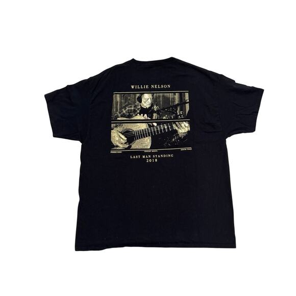 Willie Nelson 2018 Last Man Standing tour tee shirt size XL - Picture 3 of 10